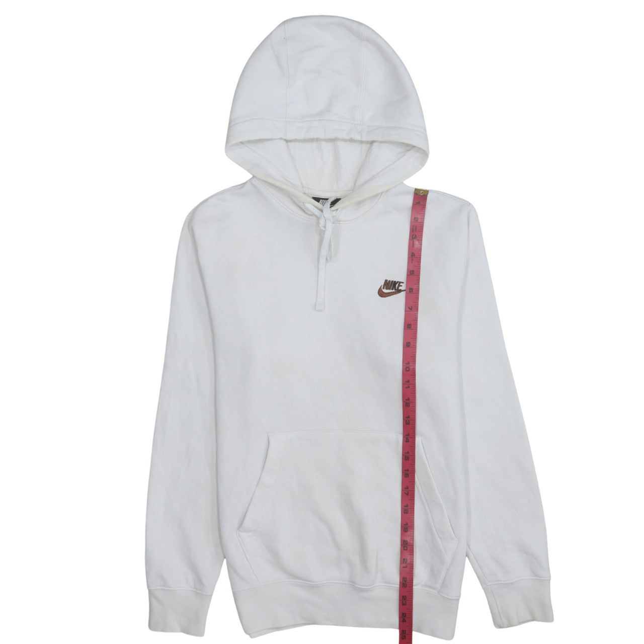 Mens UK Size XS Nike White Pullover Hoodie