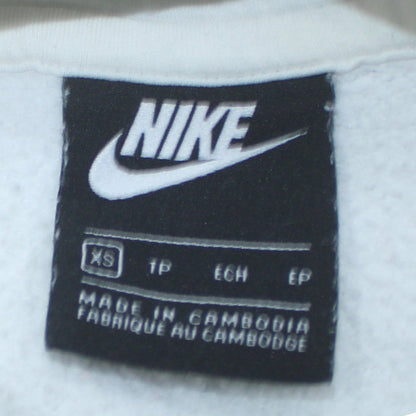 Mens UK Size XS Nike White Pullover Hoodie