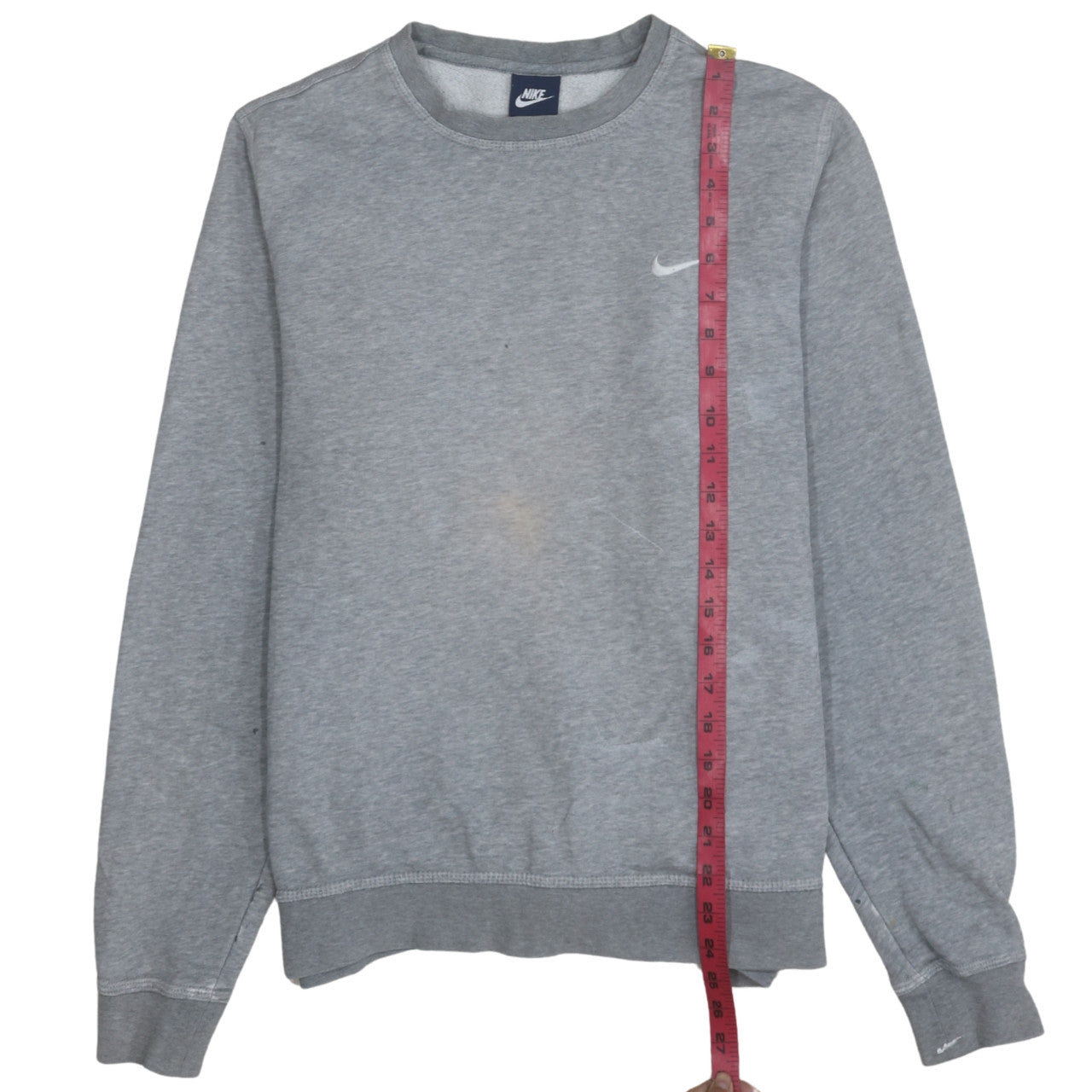 Mens UK Size L Nike Grey Pullover Sweatshirt