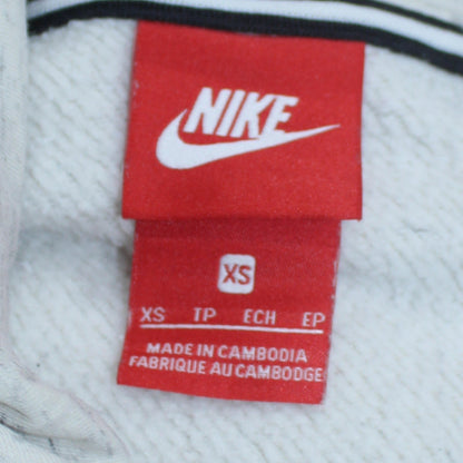 Womens UK Size XS Nike White Pullover Hoodie