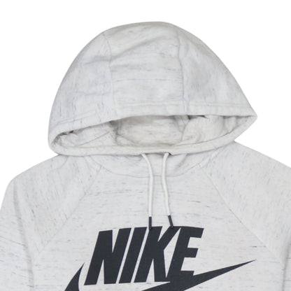 Womens UK Size XS Nike White Pullover Hoodie