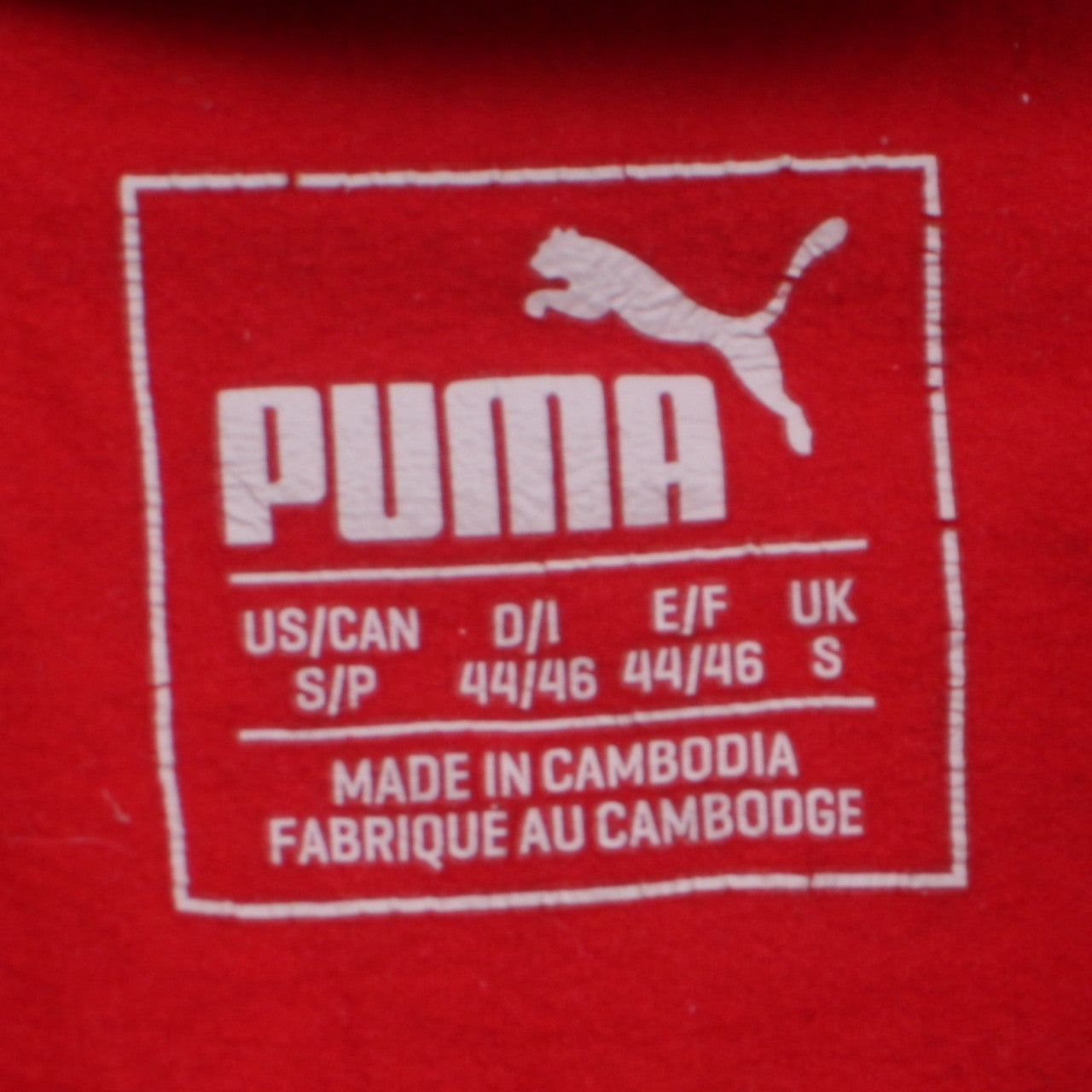 Mens UK Size S PUMA Red Pullover Sweatshirt