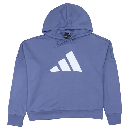 Womens UK Size L adidas Blue Pullover Hoodie