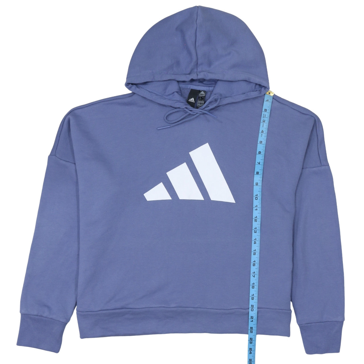 Womens UK Size L adidas Blue Pullover Hoodie