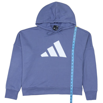 Womens UK Size L adidas Blue Pullover Hoodie