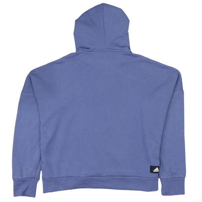 Womens UK Size L adidas Blue Pullover Hoodie