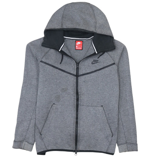Mens UK Size S Nike Grey Full Zip Hoodie