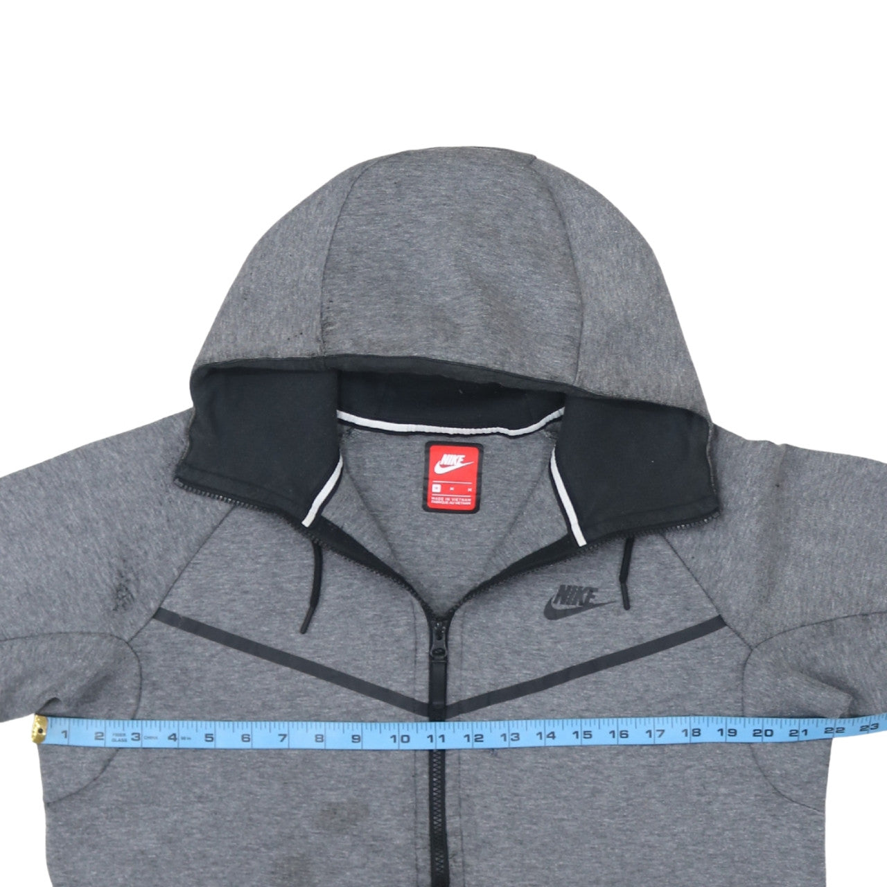 Mens UK Size S Nike Grey Full Zip Hoodie