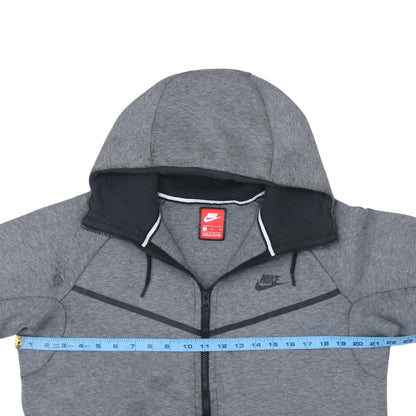 Mens UK Size S Nike Grey Full Zip Hoodie