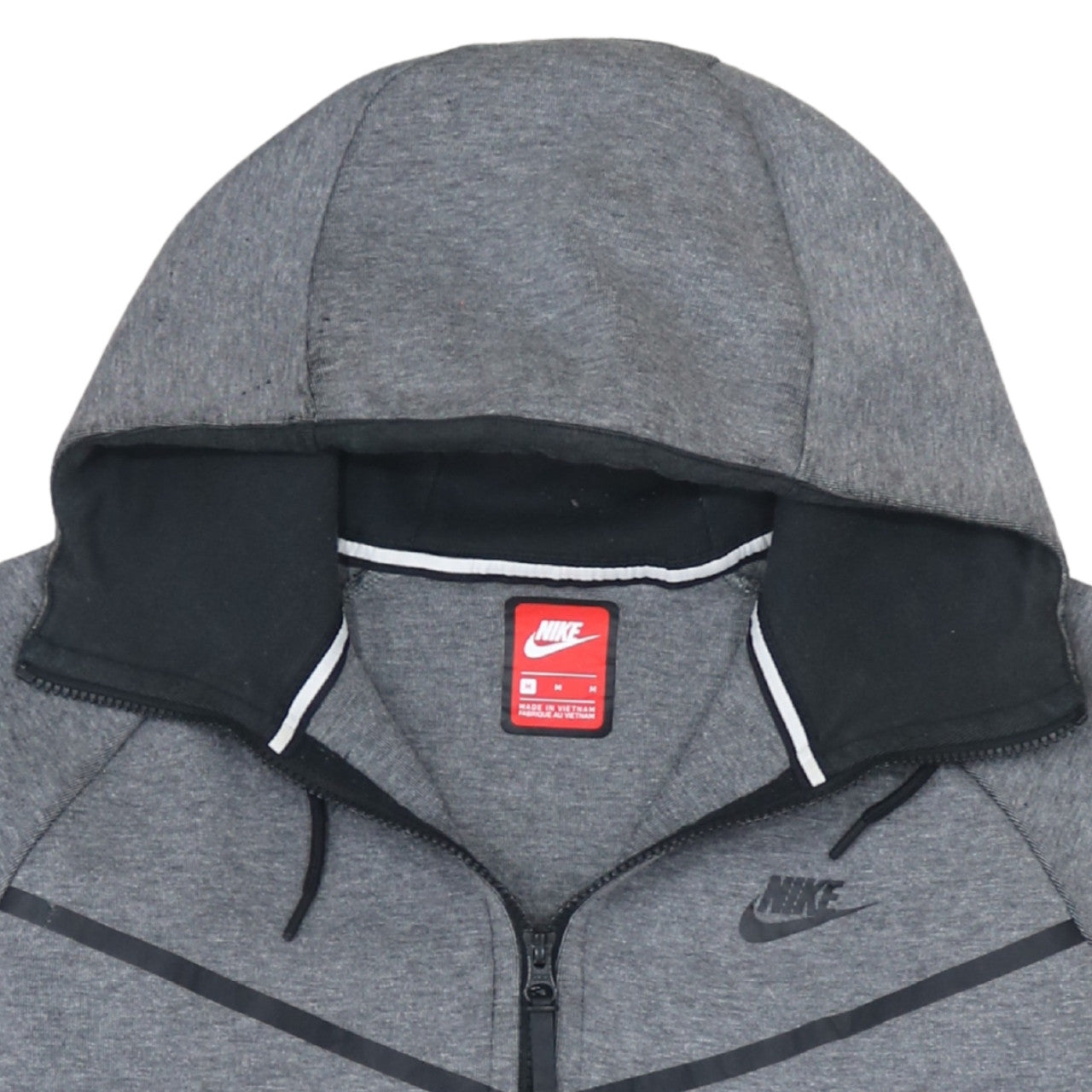 Mens UK Size S Nike Grey Full Zip Hoodie