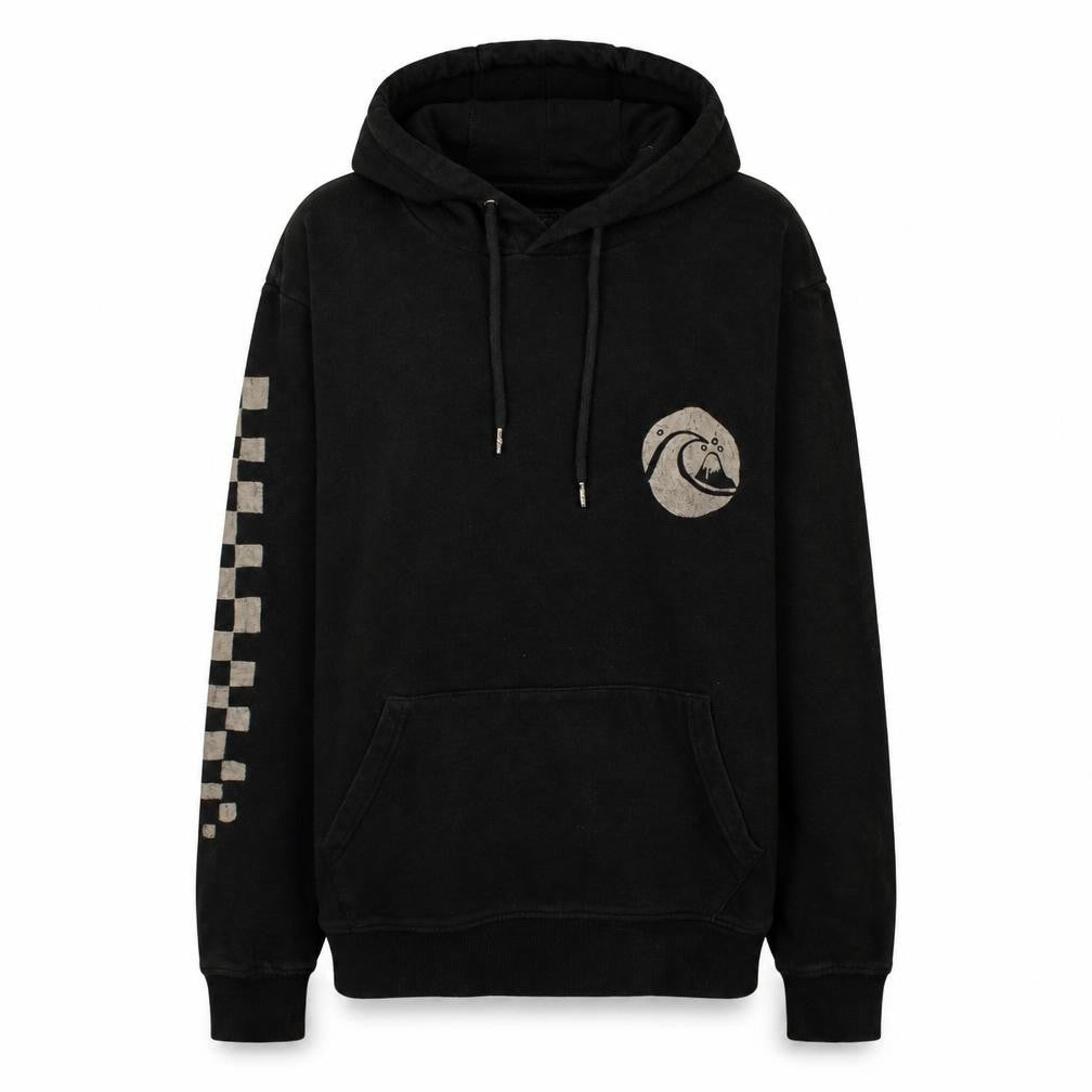 Mens UK Size S Quiksilver Black Pullover Hoodie