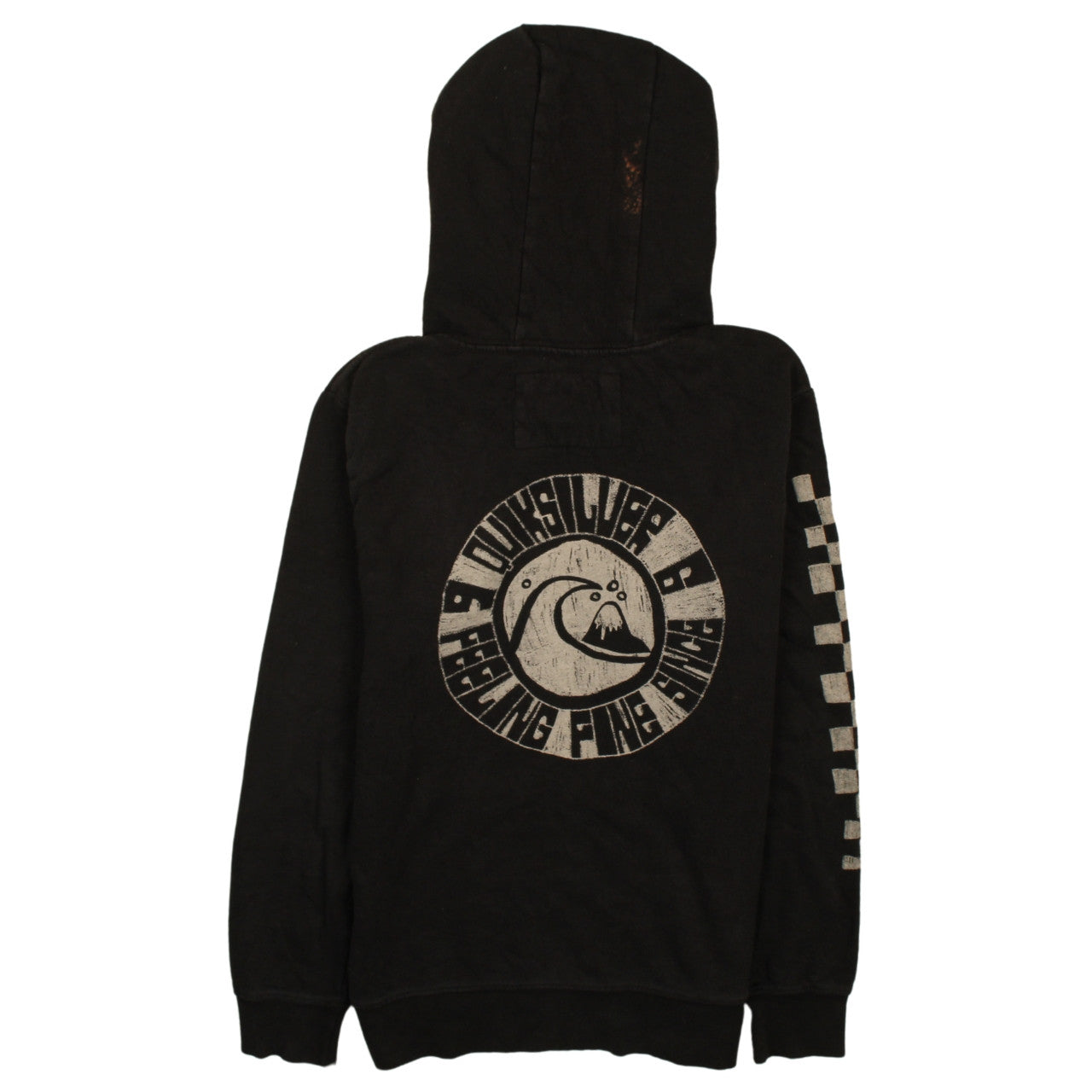 Mens UK Size S Quiksilver Black Pullover Hoodie
