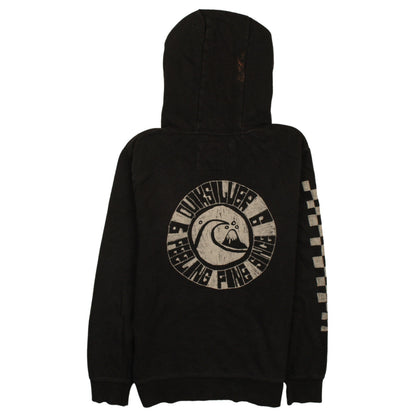 Mens UK Size S Quiksilver Black Pullover Hoodie