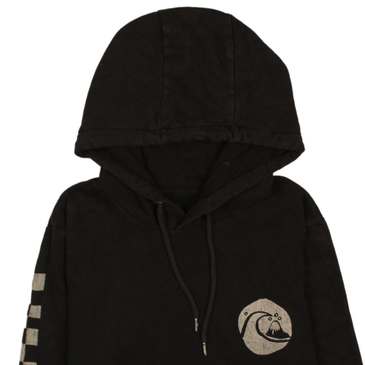 Mens UK Size S Quiksilver Black Pullover Hoodie