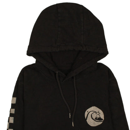 Mens UK Size S Quiksilver Black Pullover Hoodie