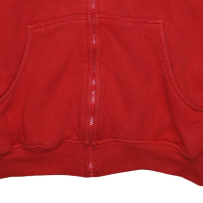 Mens UK Size L PUMA Red Full Zip Hoodie