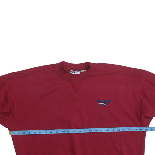 Mens UK Size L Reebok Red Pullover Sweatshirt
