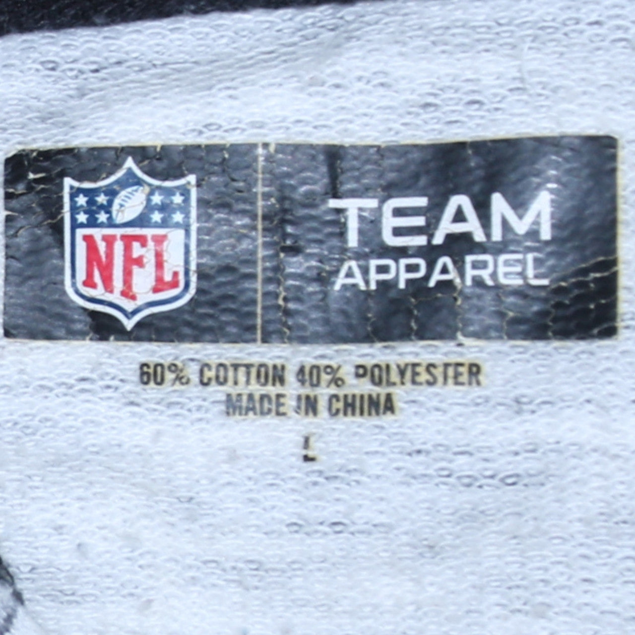 Womens UK Size L NFL Team Apparel Grey Full Zip Hoodie