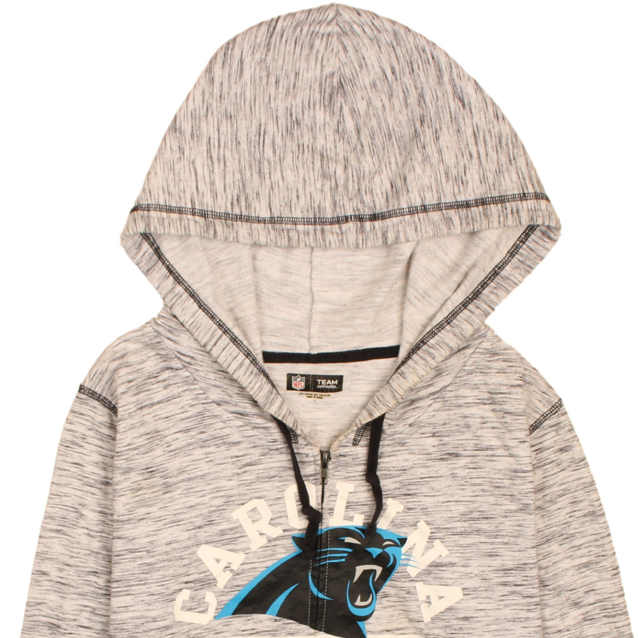 Womens UK Size L NFL Team Apparel Grey Full Zip Hoodie