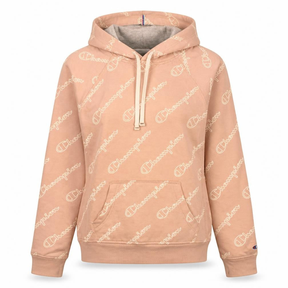 Womens UK Size S Champion Beige Pullover Hoodie