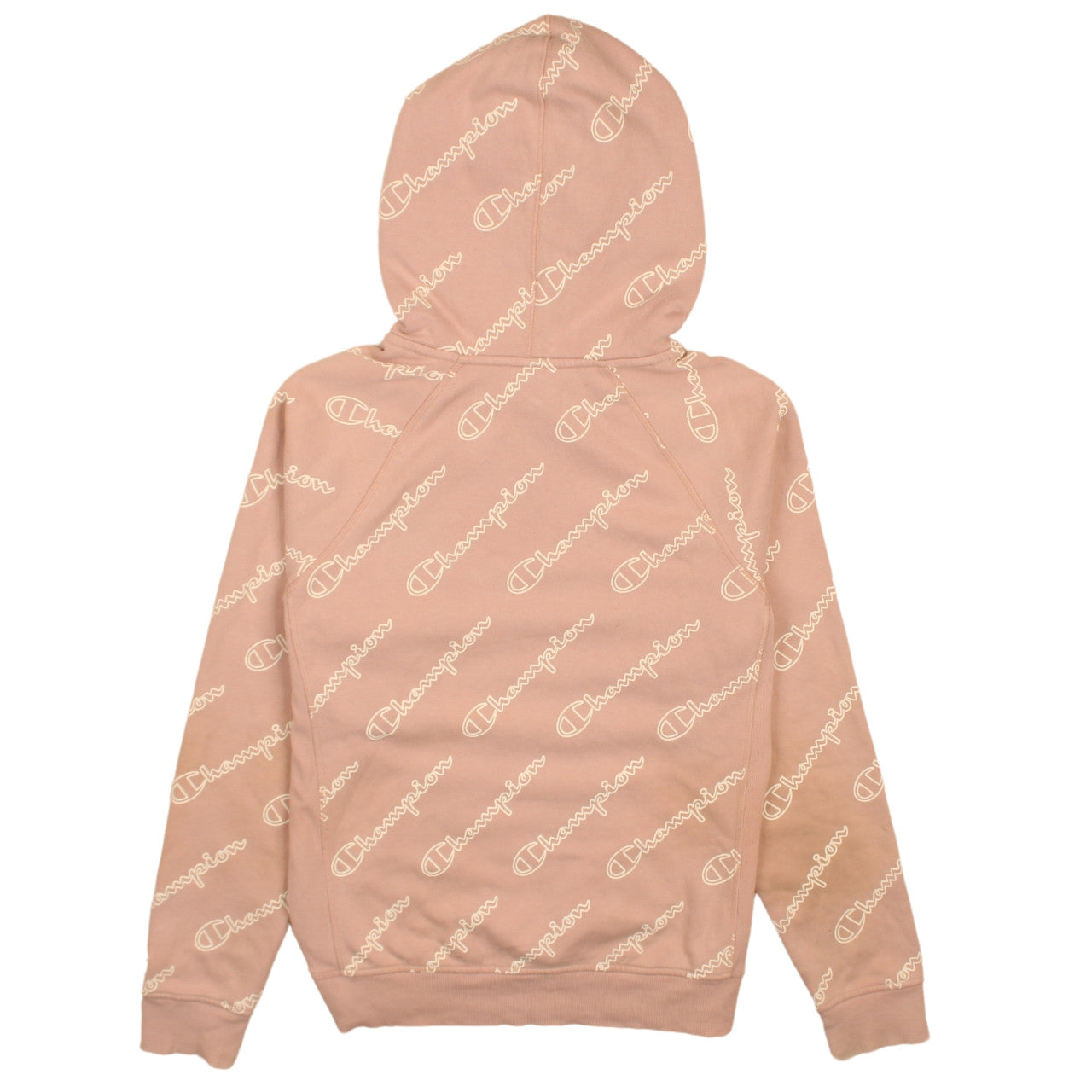 Womens UK Size S Champion Beige Pullover Hoodie