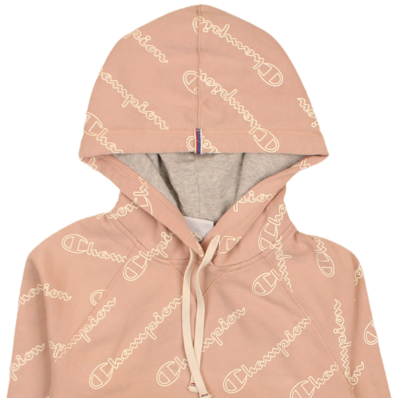 Womens UK Size S Champion Beige Pullover Hoodie