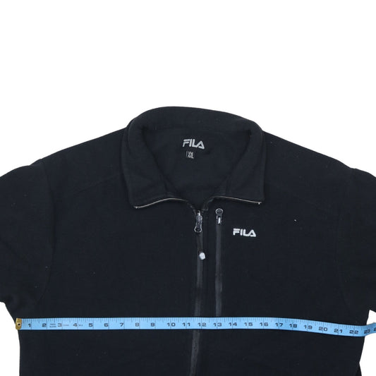 Mens UK Size 2XL FILA Black Basic Jacket