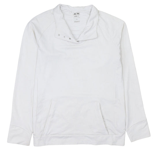 Mens UK Size L adidas White Pullover Sweatshirt