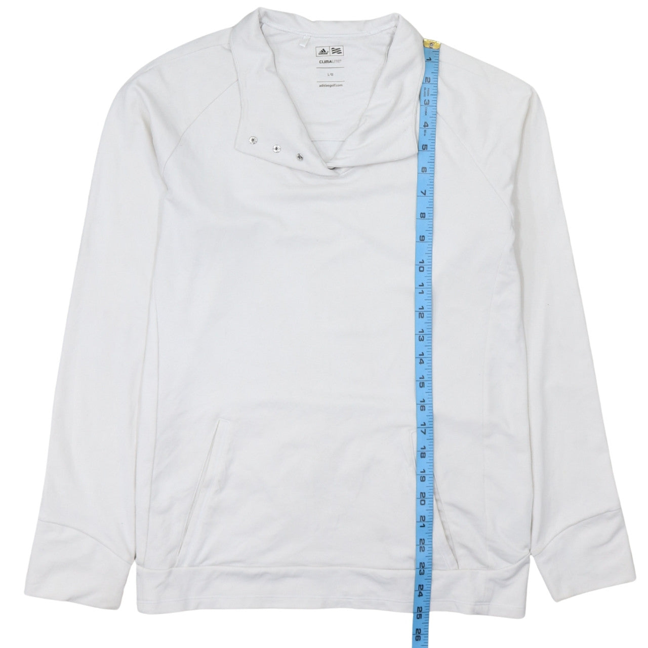 Mens UK Size L adidas White Pullover Sweatshirt