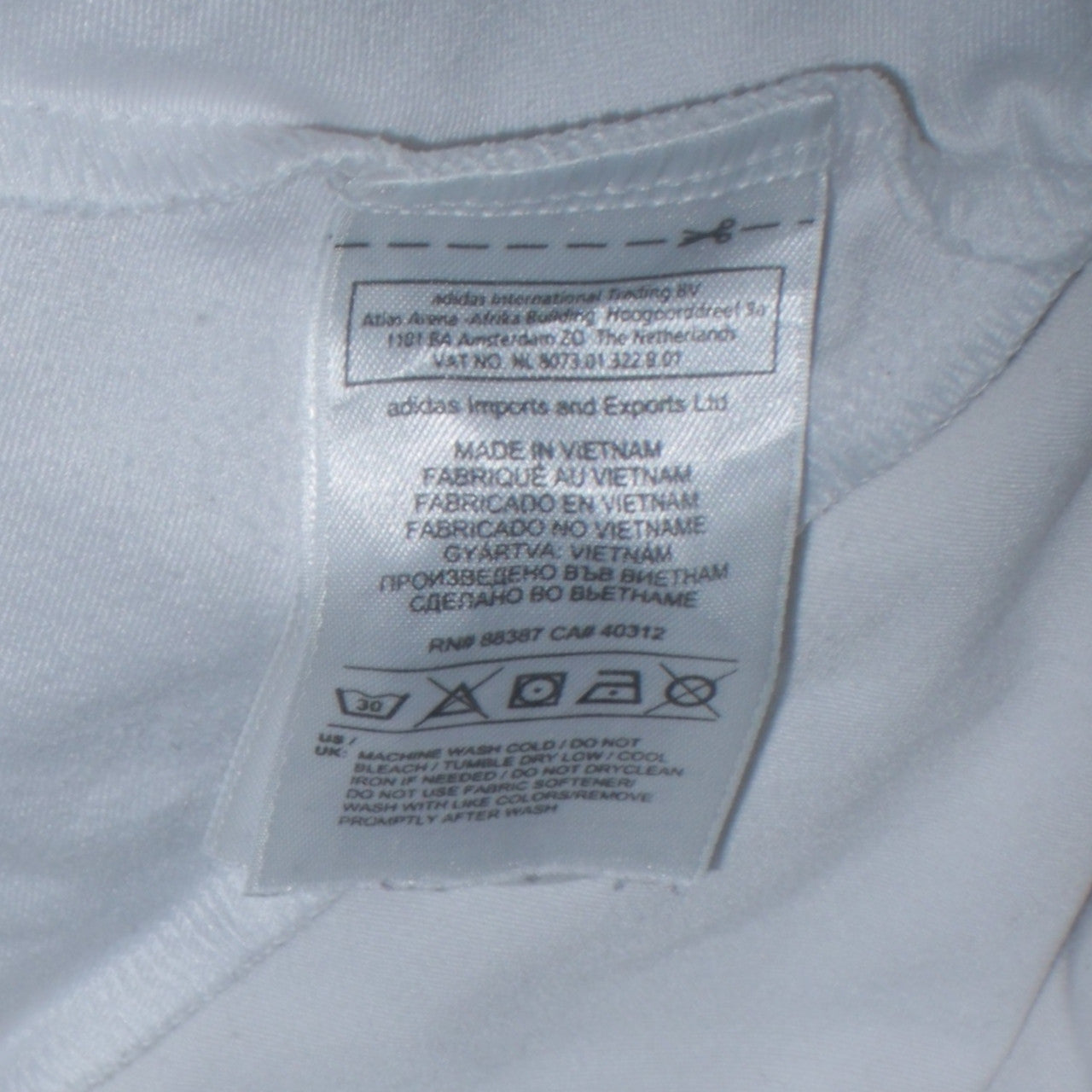 Mens UK Size L adidas White Pullover Sweatshirt