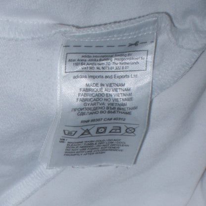 Mens UK Size L adidas White Pullover Sweatshirt