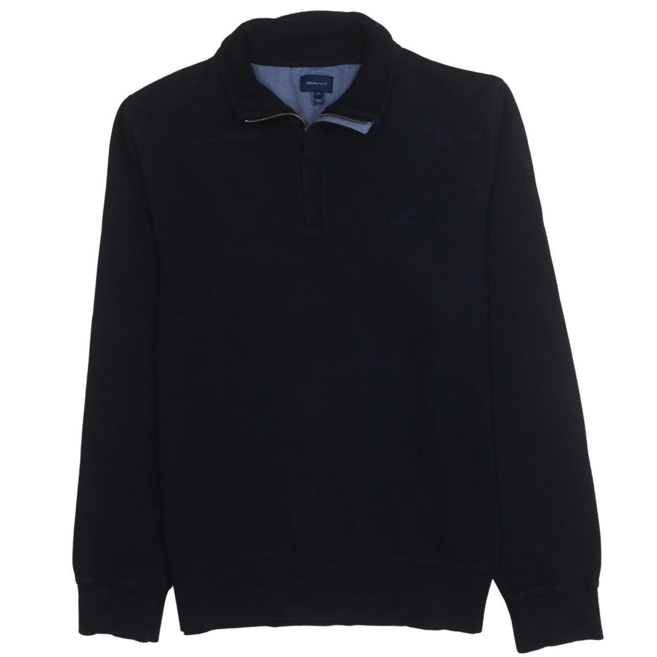 Mens UK Size XL GANT Black Henley Sweatshirt
