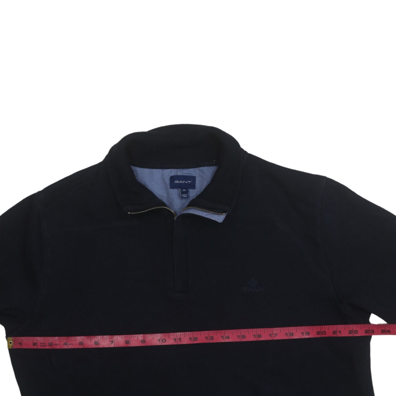 Mens UK Size XL GANT Black Henley Sweatshirt