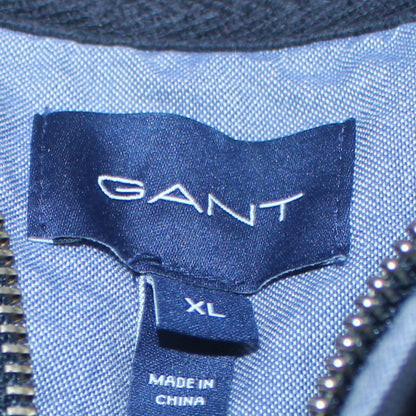 Mens UK Size XL GANT Black Henley Sweatshirt