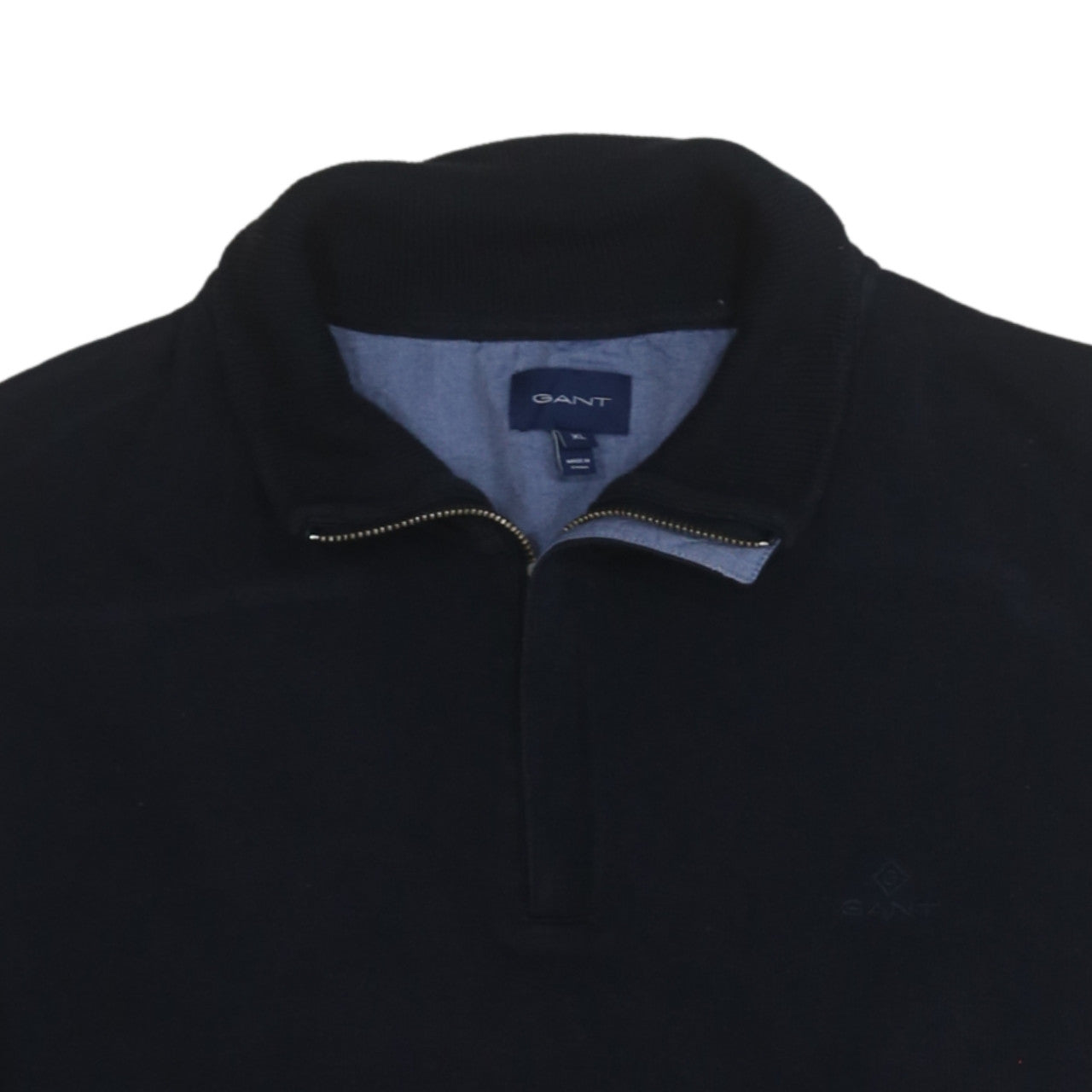 Mens UK Size XL GANT Black Henley Sweatshirt