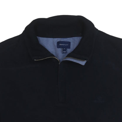Mens UK Size XL GANT Black Henley Sweatshirt