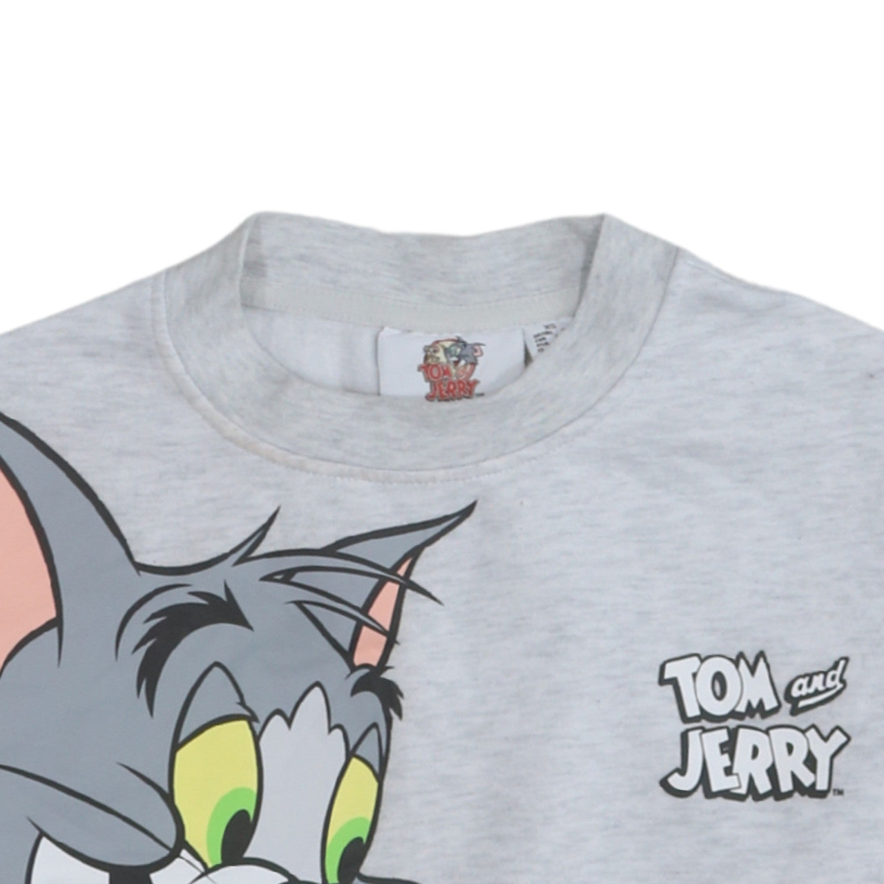 Womens UK Size XS Tom & Jerry Grey Pullover Sweatshirt
