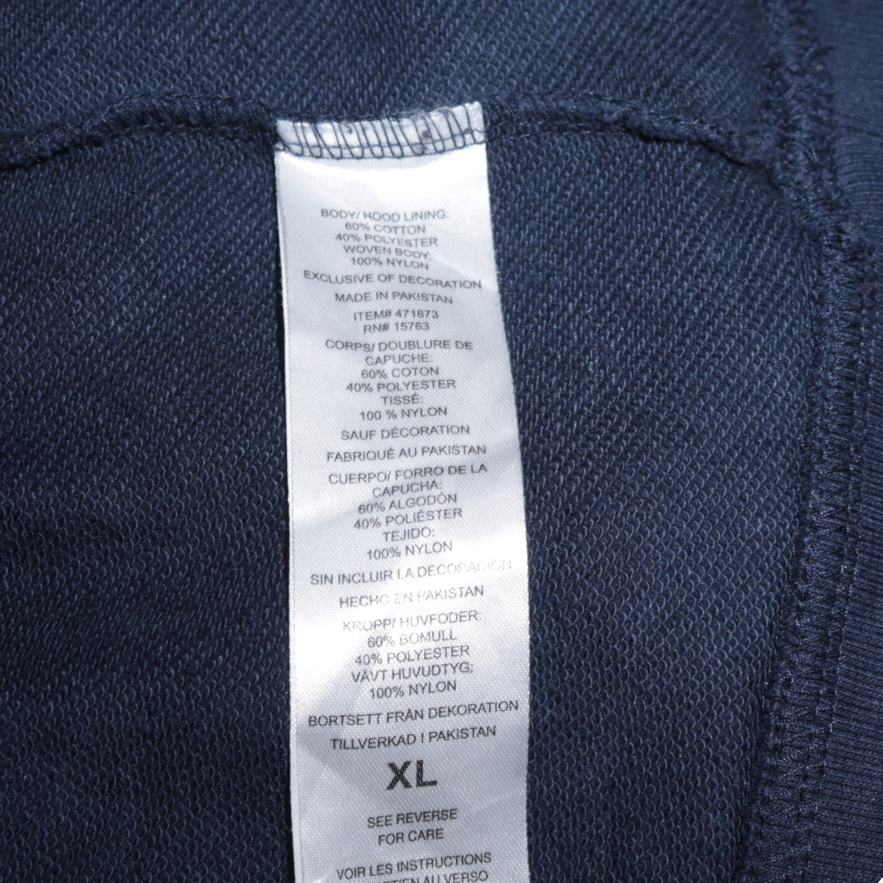 Mens UK Size XL Champion Blue Pullover Hoodie