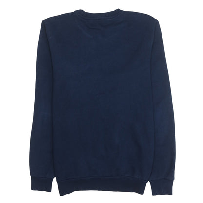 Mens UK Size S adidas Blue Pullover Sweatshirt