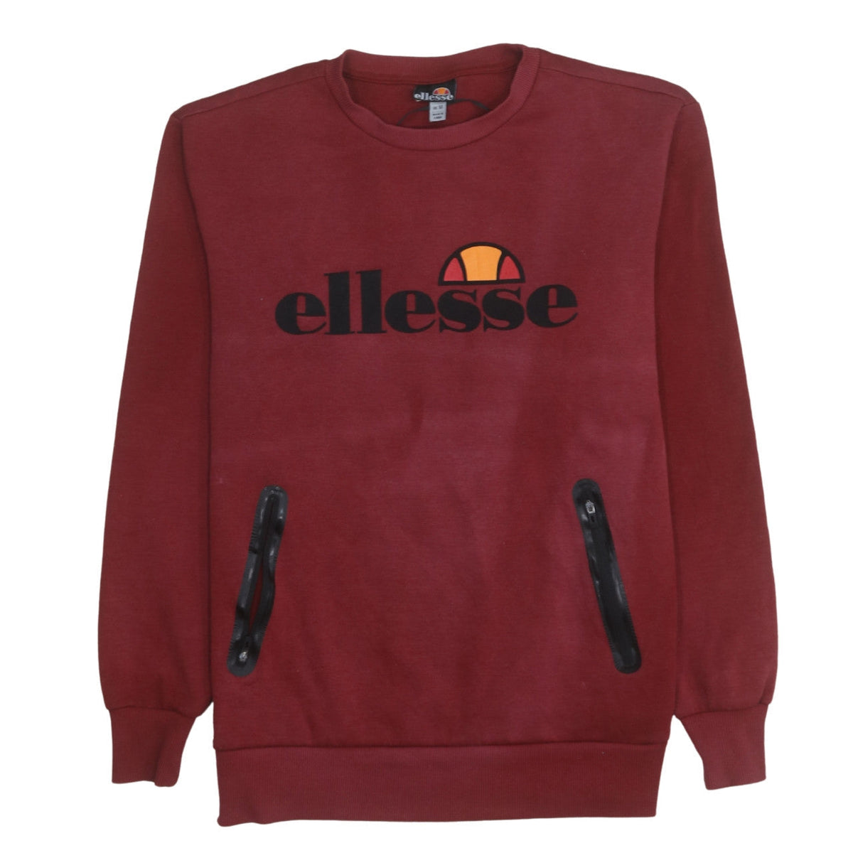 Mens UK Size M ellesse Red Pullover Sweatshirt