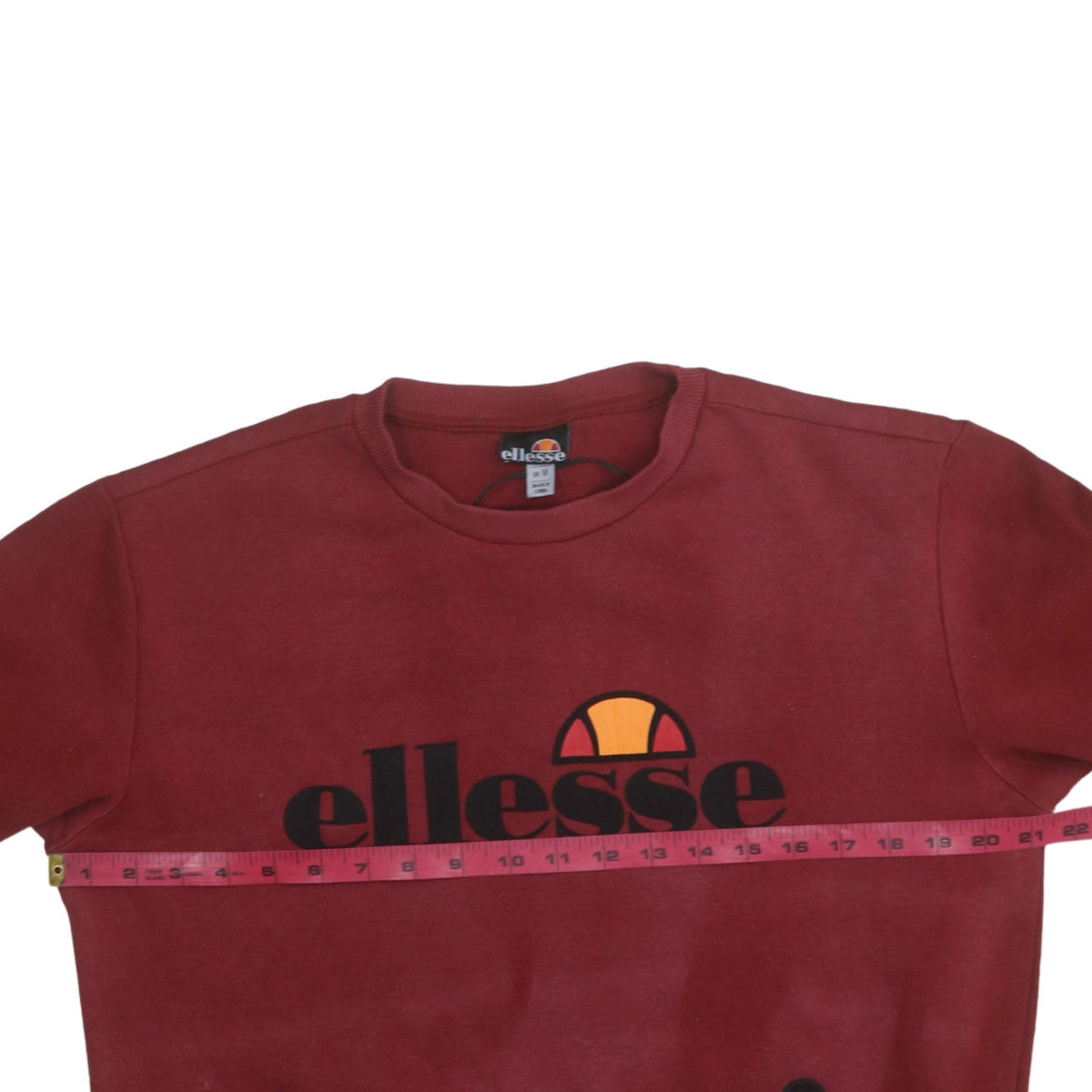Mens UK Size M ellesse Red Pullover Sweatshirt