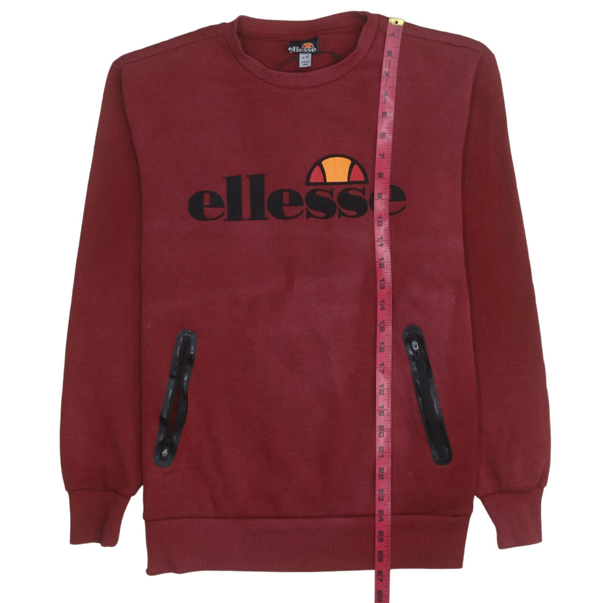 Mens UK Size M ellesse Red Pullover Sweatshirt