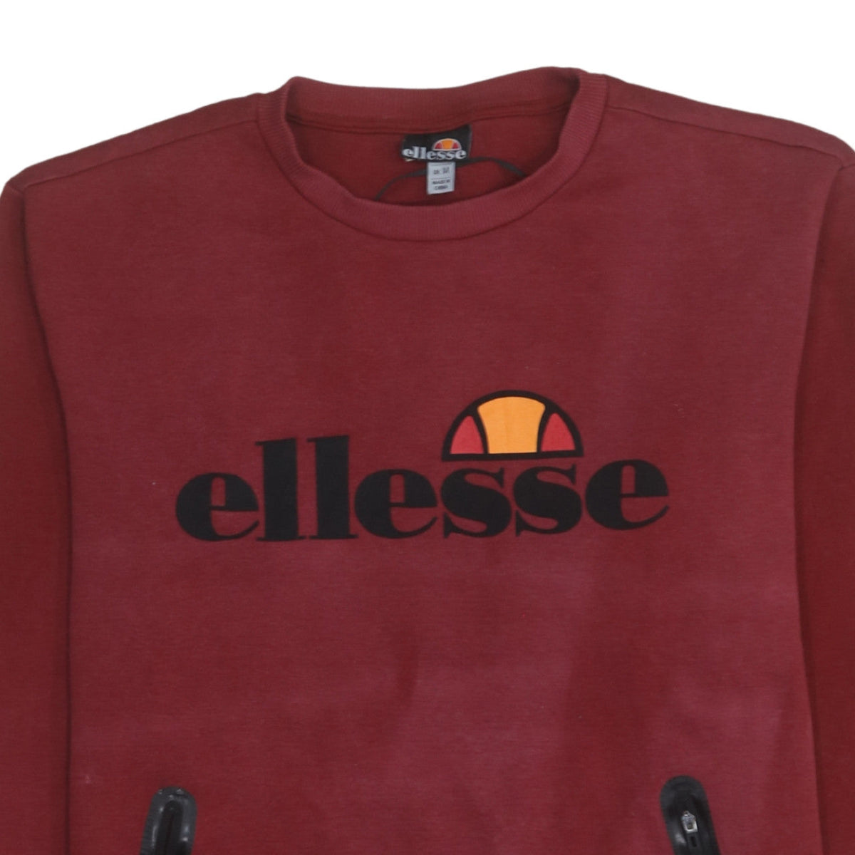 Mens UK Size M ellesse Red Pullover Sweatshirt