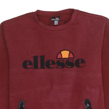 Mens UK Size M ellesse Red Pullover Sweatshirt