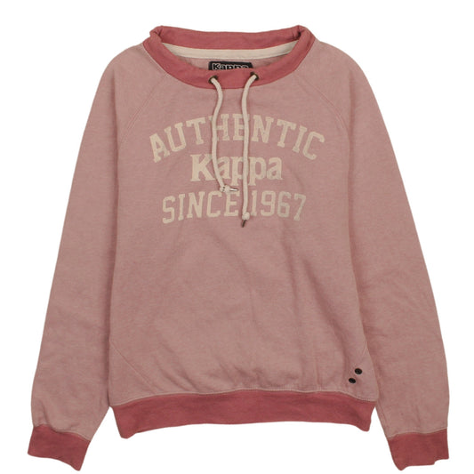 Womens UK Size L Kappa Pink Pullover Sweatshirt