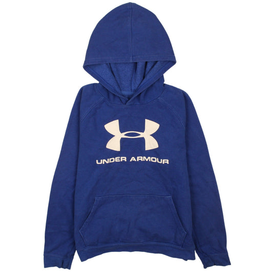 Boys UK Size XL Under armour Blue Pullover Hoodie