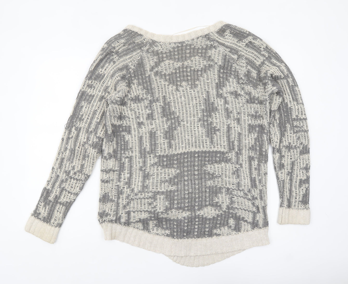 Womens UK Size 10 River Island Grey Cardigan Jumper