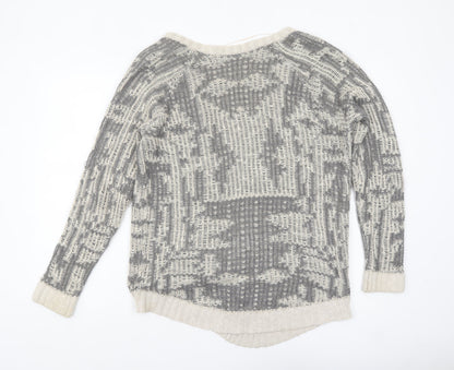 Womens UK Size 10 River Island Grey Cardigan Jumper