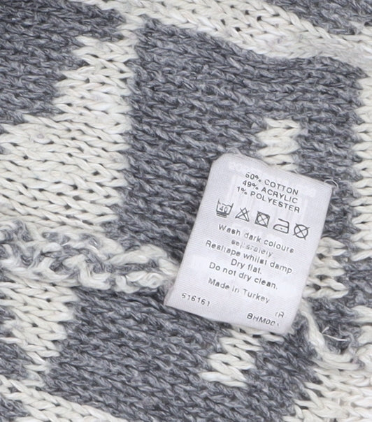 Womens UK Size 10 River Island Grey Cardigan Jumper