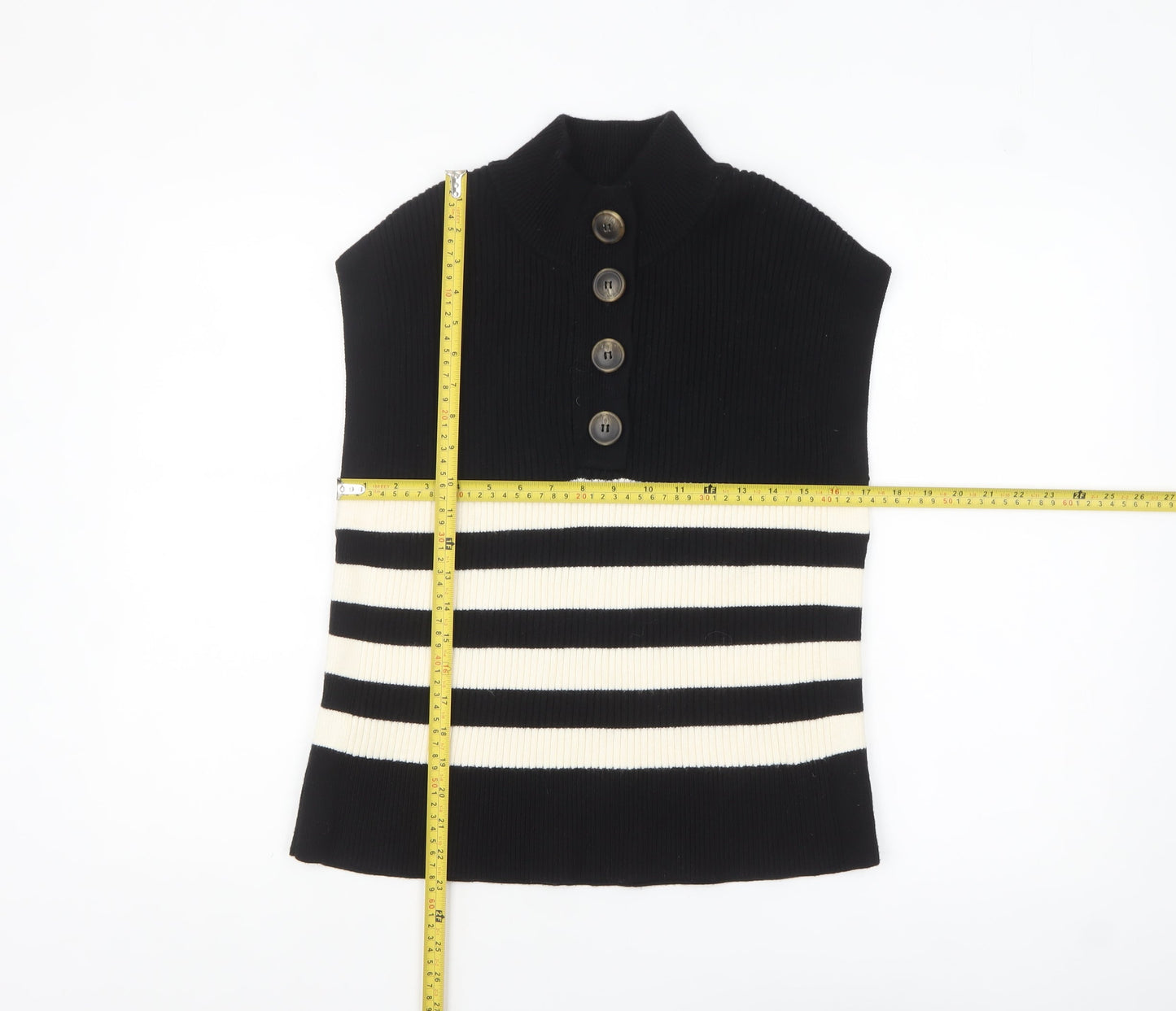 Womens UK Size XL MNG Black Vest Jumper